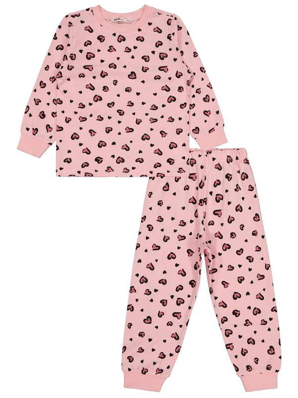 Civil Girls Leopar 2-5 Yaş Pijama Takımı - Pembe