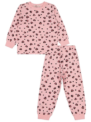 Civil Girls Leopar 2-5 Yaş Pijama Takımı - Pembe