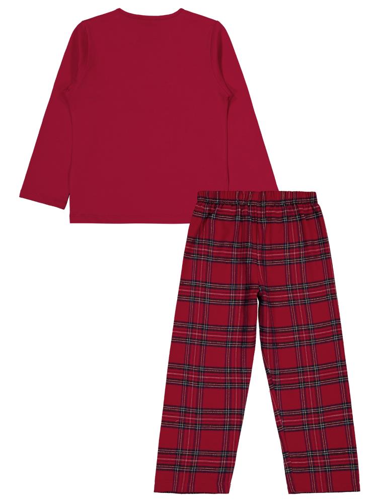Civil Girls Little Sleeper Nakışlı 6-9 Yaş Pijama Takımı - Bordo