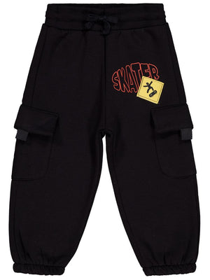 Civil Boys Skate Baskılı 2-5 Yaş Eşofman Altı - Siyah