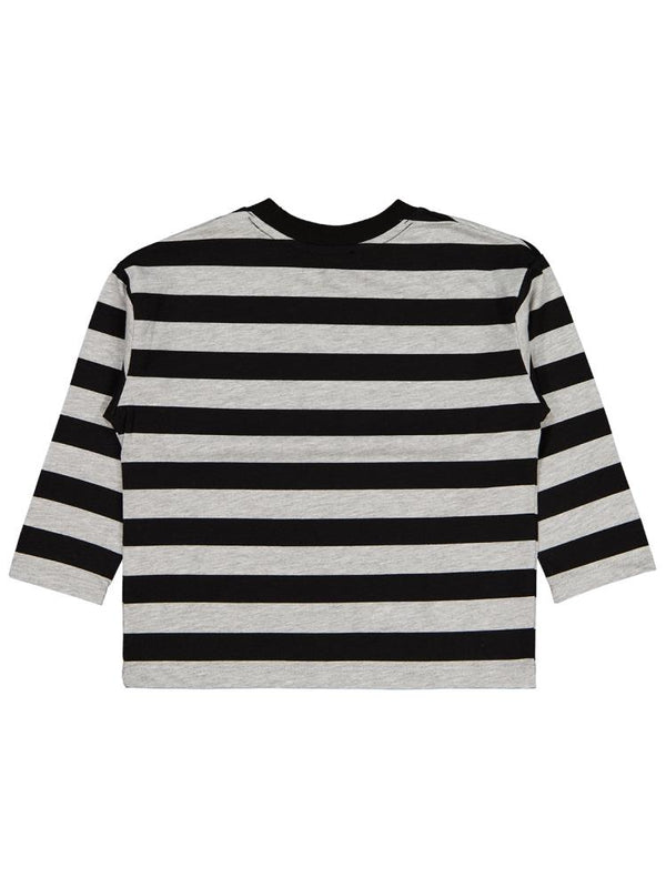 Civil Boys Skate Etiketli Çizgili 2-5 Yaş Sweatshirt - Gri