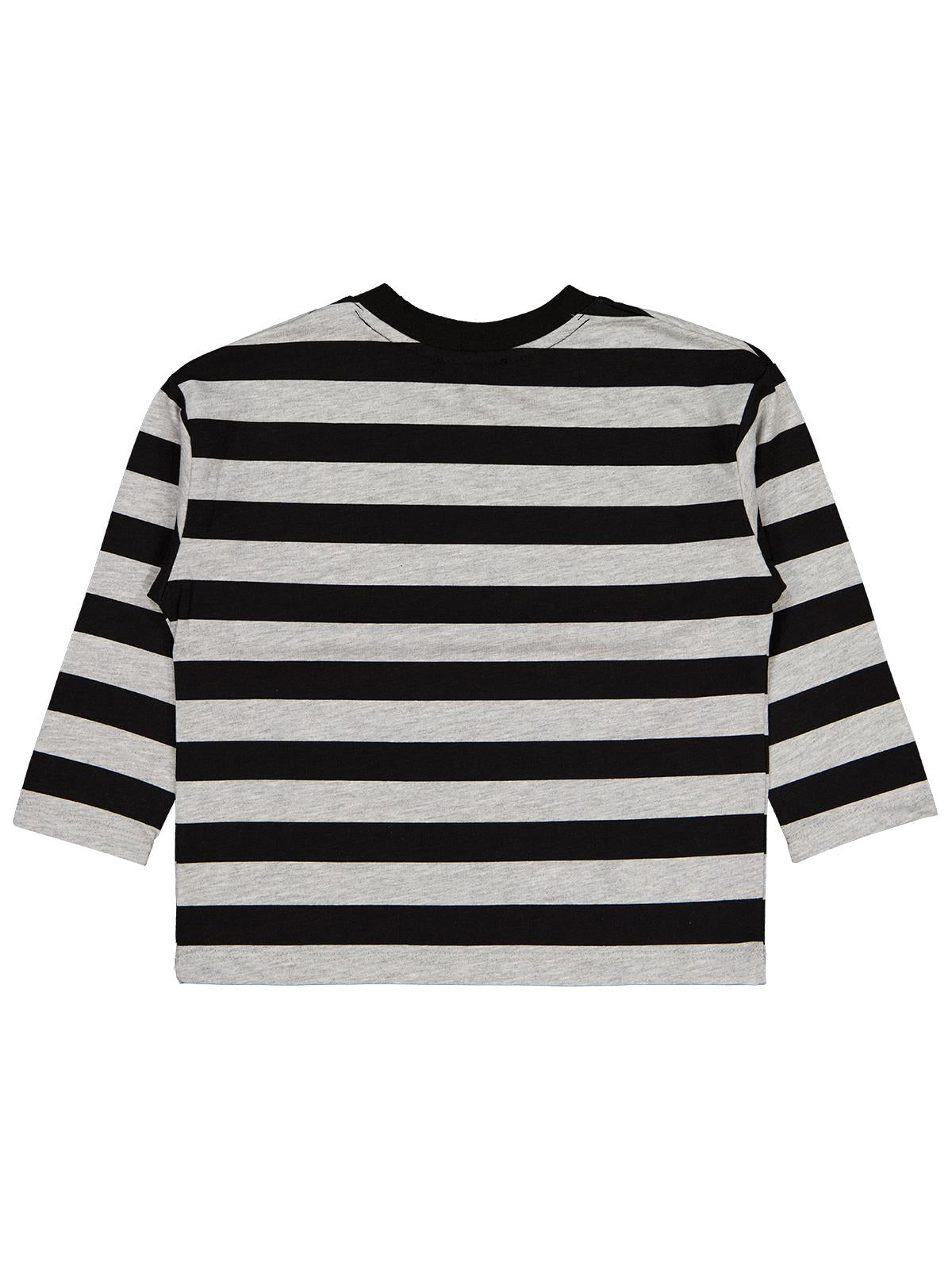 Civil Boys Skate Etiketli Çizgili 2-5 Yaş Sweatshirt - Gri