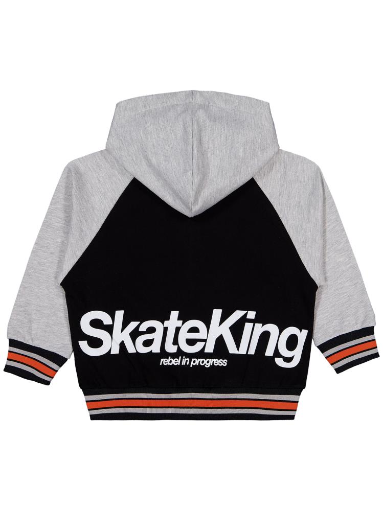 Civil Boys Skate King Baskılı 2-5 Yaş Hırka - Siyah