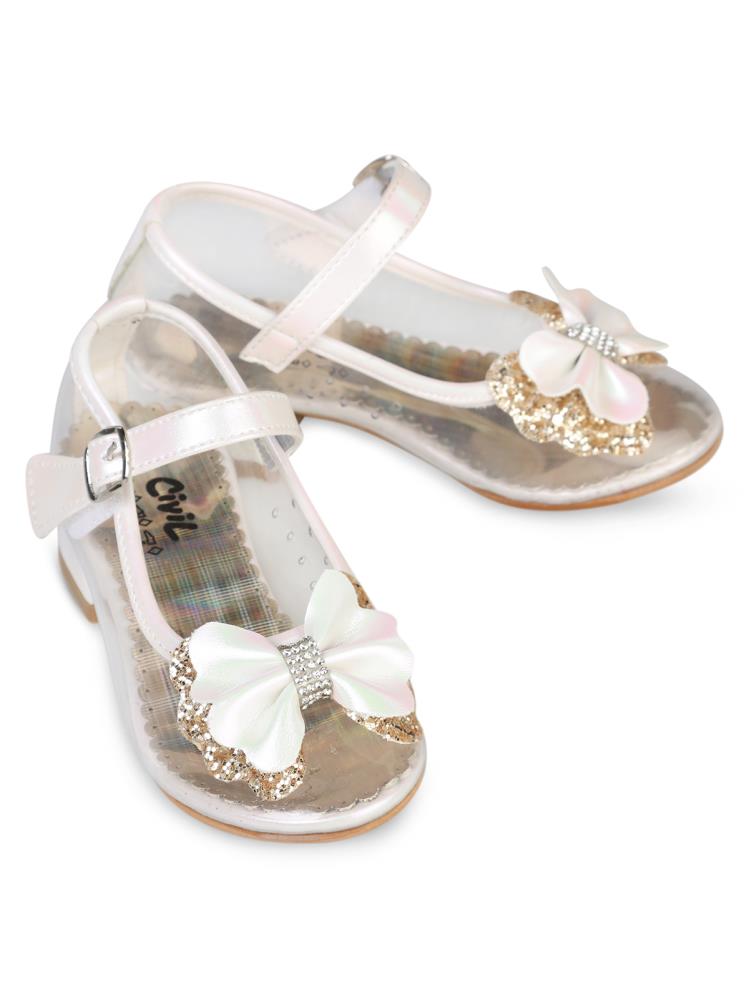 Civil Kız Çocuk Babet Ayakkabı 31-35 Numara - Gri