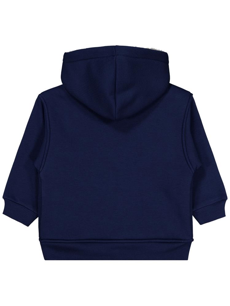 Civil Boys Wıld Baskılı Tilki Armalı 2-5 Yaş Hırka - Lacivert