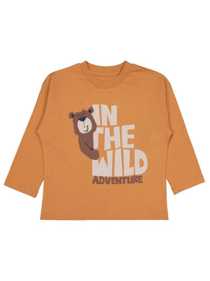 Civil Boys In The Wıld Baskılı 2-5 Yaş Sweatshirt - Turuncu