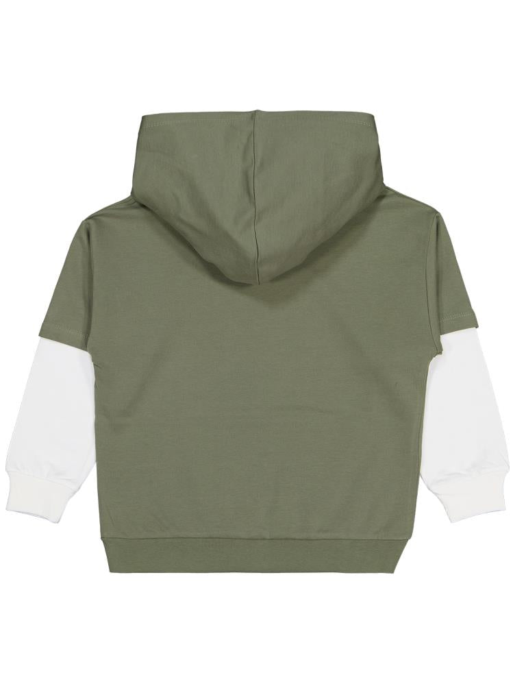 Civil Boys Stop Yıldız Baskılı 6-9 Yaş Sweatshirt - Haki