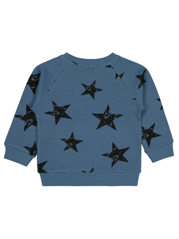 Civil Boys Yıldız Empirme Baskılı 2-5 Yaş Sweatshirt - Mavi