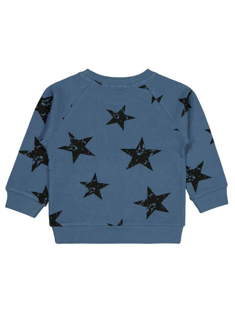 Civil Boys Yıldız Empirme Baskılı 2-5 Yaş Sweatshirt - Mavi