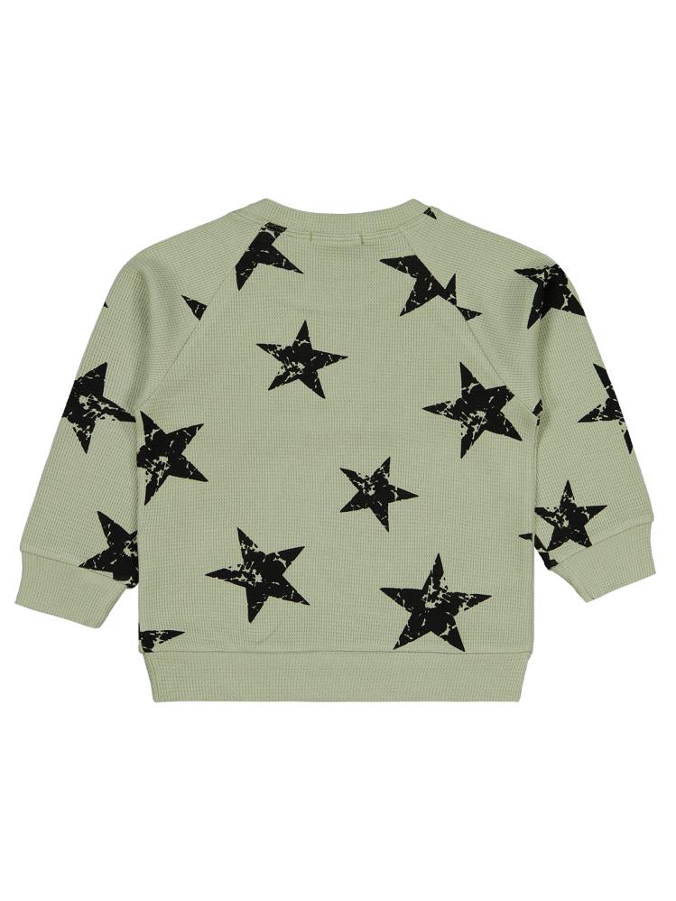 Civil Boys Yıldız Empirme Baskılı 2-5 Yaş Sweatshirt - Haki