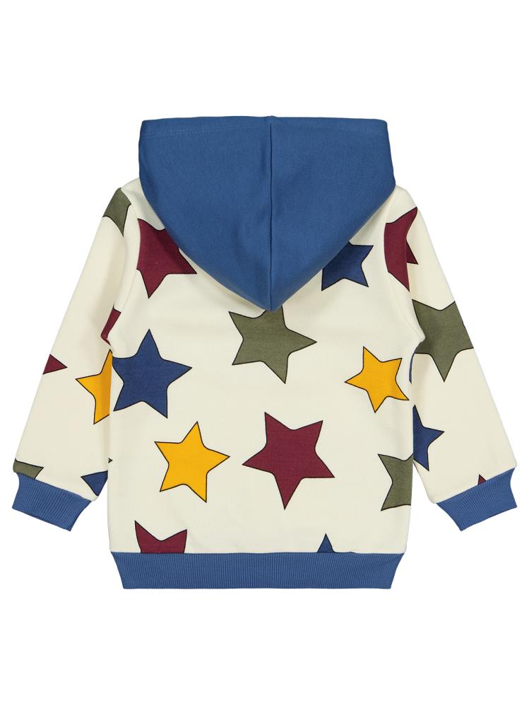 Civil Boys Renkli Yıldız Baskılı 2-5 Yaş Sweatshirt - Bordo