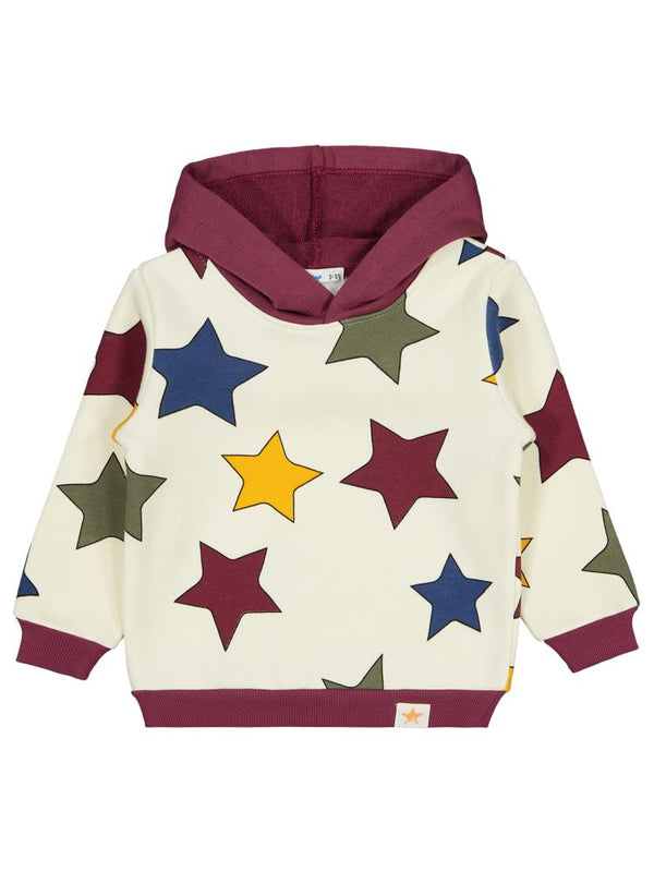 Civil Boys Renkli Yıldız Baskılı 2-5 Yaş Sweatshirt - Bordo