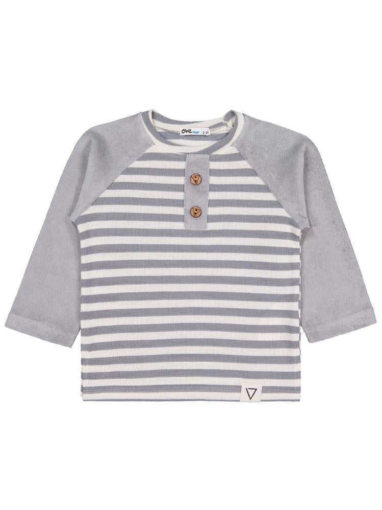 Civil Boys Süs Patlı 2-5 Yaş Sweatshirt - Gri