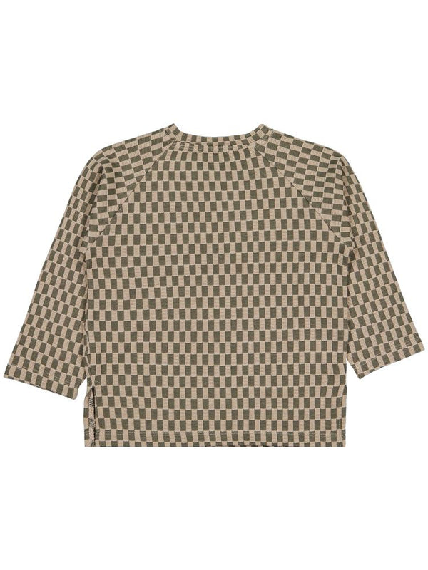 Civil Boys Dama Desenli 2-5 Yaş Sweatshirt - Haki