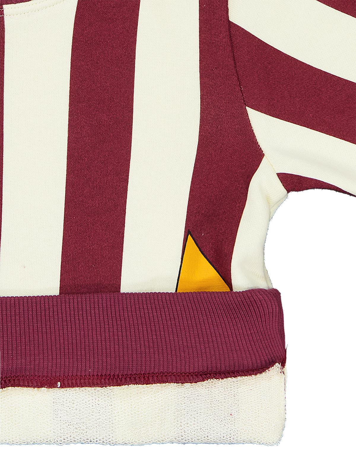 Civil Boys Çizgili Yıldız Baskılı 2-5 Yaş Sweatshirt - Bordo