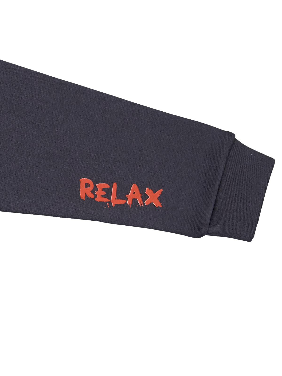 Civil Erkek Çocuk Relax Yıldız Baskılı Sweatshirt | 3 İp Uzun Kol | Okul Kreş ve Günlük Kullanım - Gri