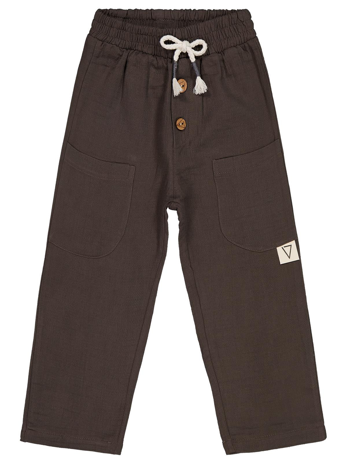 Civil Boys Dizüstü Cepli 2-5 Yaş Pantolon - Gri