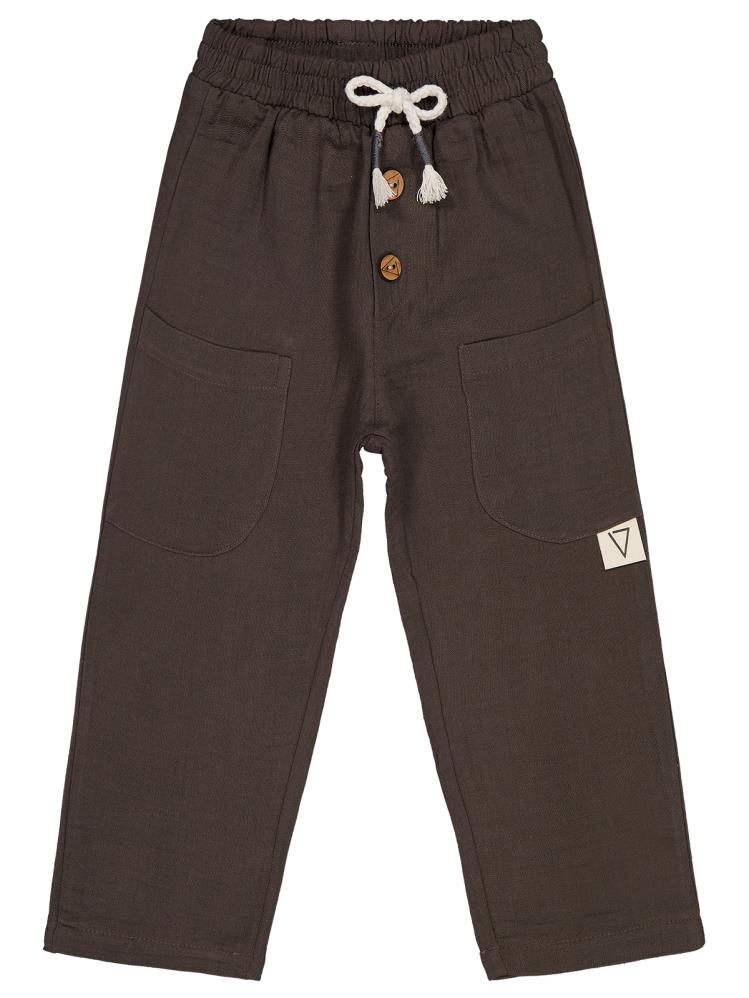 Civil Boys Dizüstü Cepli 2-5 Yaş Pantolon - Gri