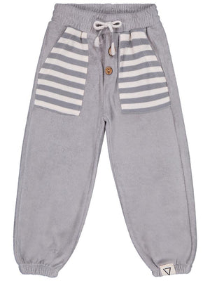 Civil Boys Cepleri Çizgili 2-5 Yaş Pantolon - Gri