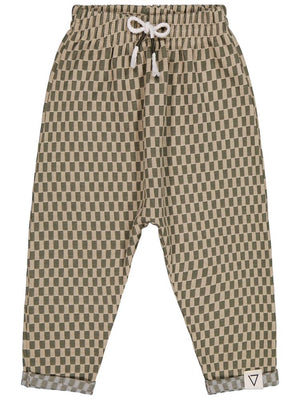 Civil Boys Dama Desenli 2-5 Yaş Pantolon - Haki