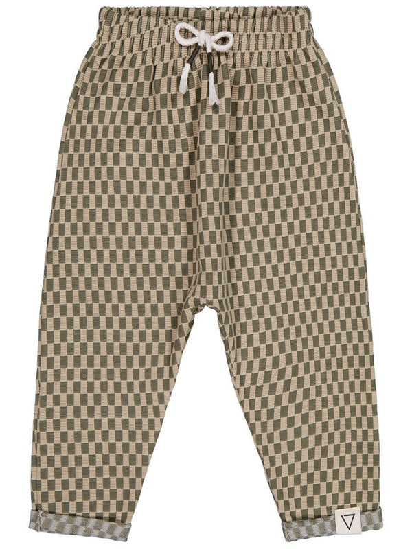 Civil Boys Dama Desenli 2-5 Yaş Pantolon - Haki