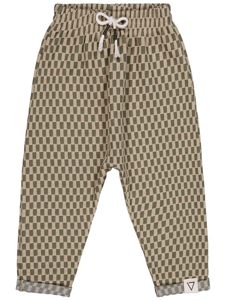 Civil Boys Dama Desenli 2-5 Yaş Pantolon - Haki