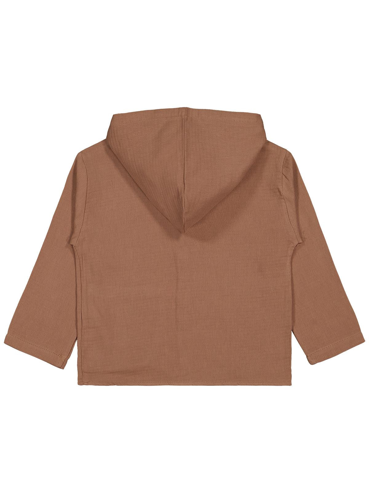 Civil Boys Tek Cepli Kapşonlu 6-9 Yaş Ceket - Kahve