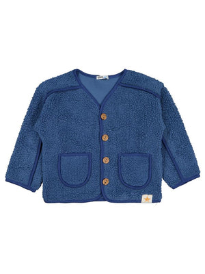 Civil Boys Yıldız Nakışlı 2-5 Yaş Hırka - Mavi