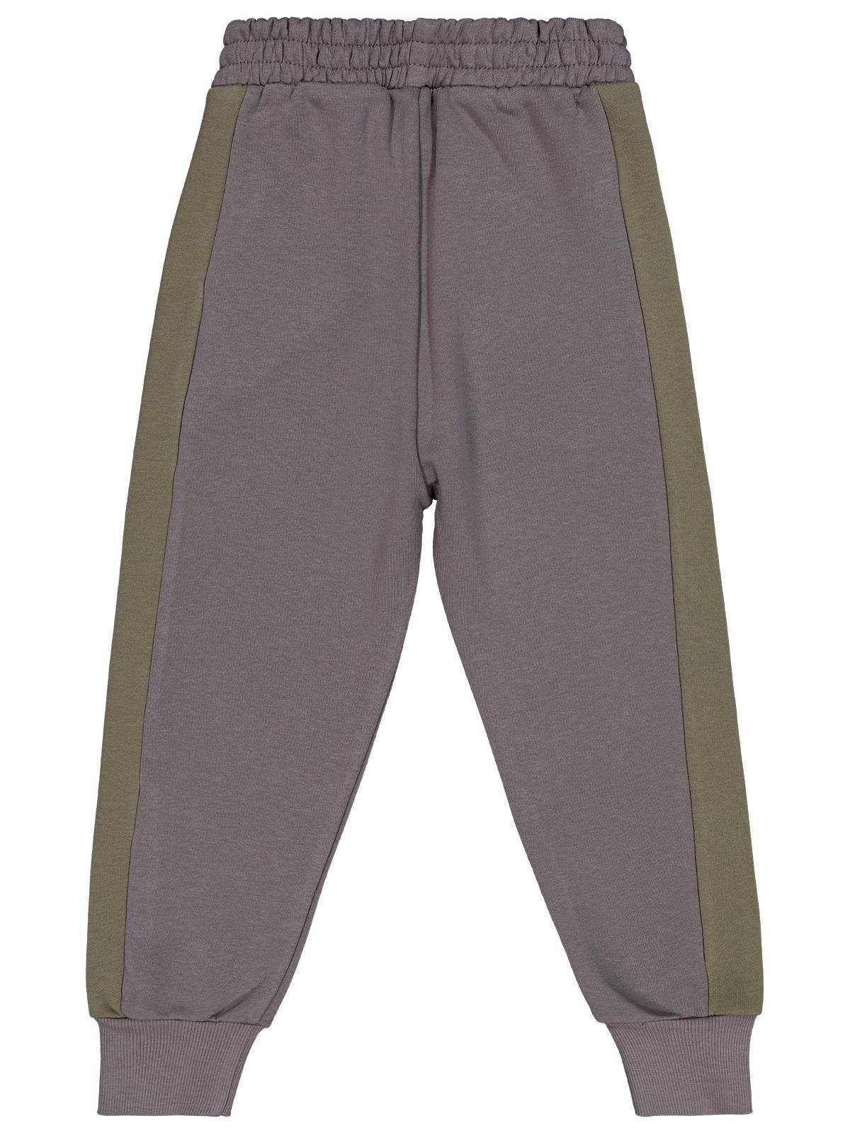 Civil Boys Parça Kumaş Süs Bağcıklı 6-9 Yaş Eşofman Altı - Haki