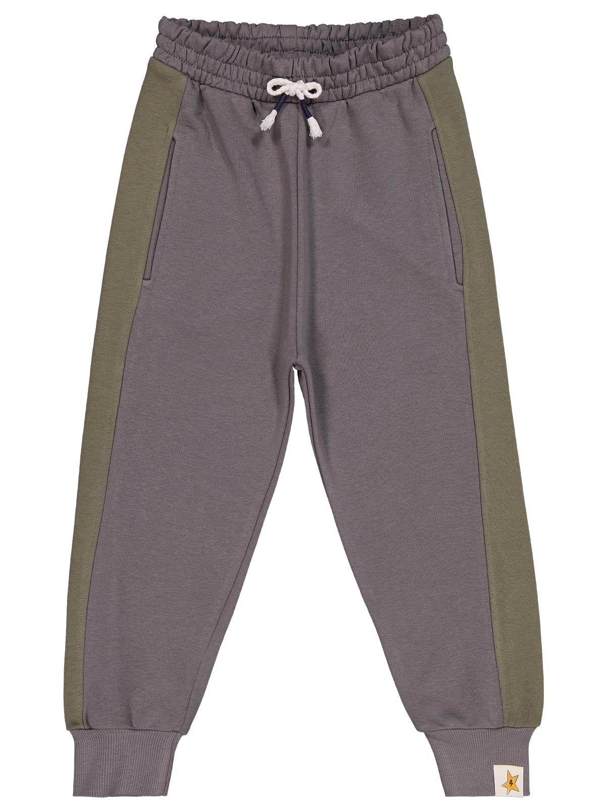 Civil Boys Parça Kumaş Süs Bağcıklı 6-9 Yaş Eşofman Altı - Haki