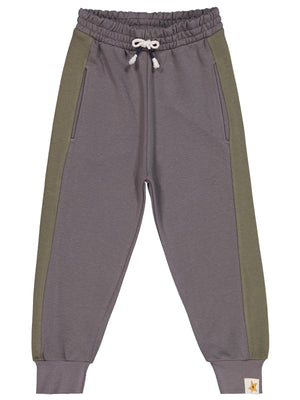 Civil Boys Parça Kumaş Süs Bağcıklı 6-9 Yaş Eşofman Altı - Haki