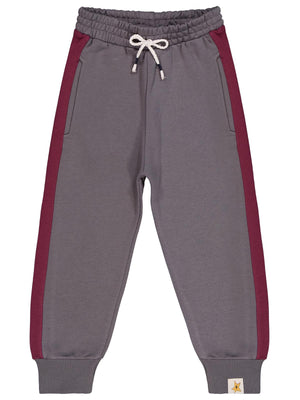 Civil Boys Parça Kumaş Süs Bağcıklı 6-9 Yaş Eşofman Altı - Bordo