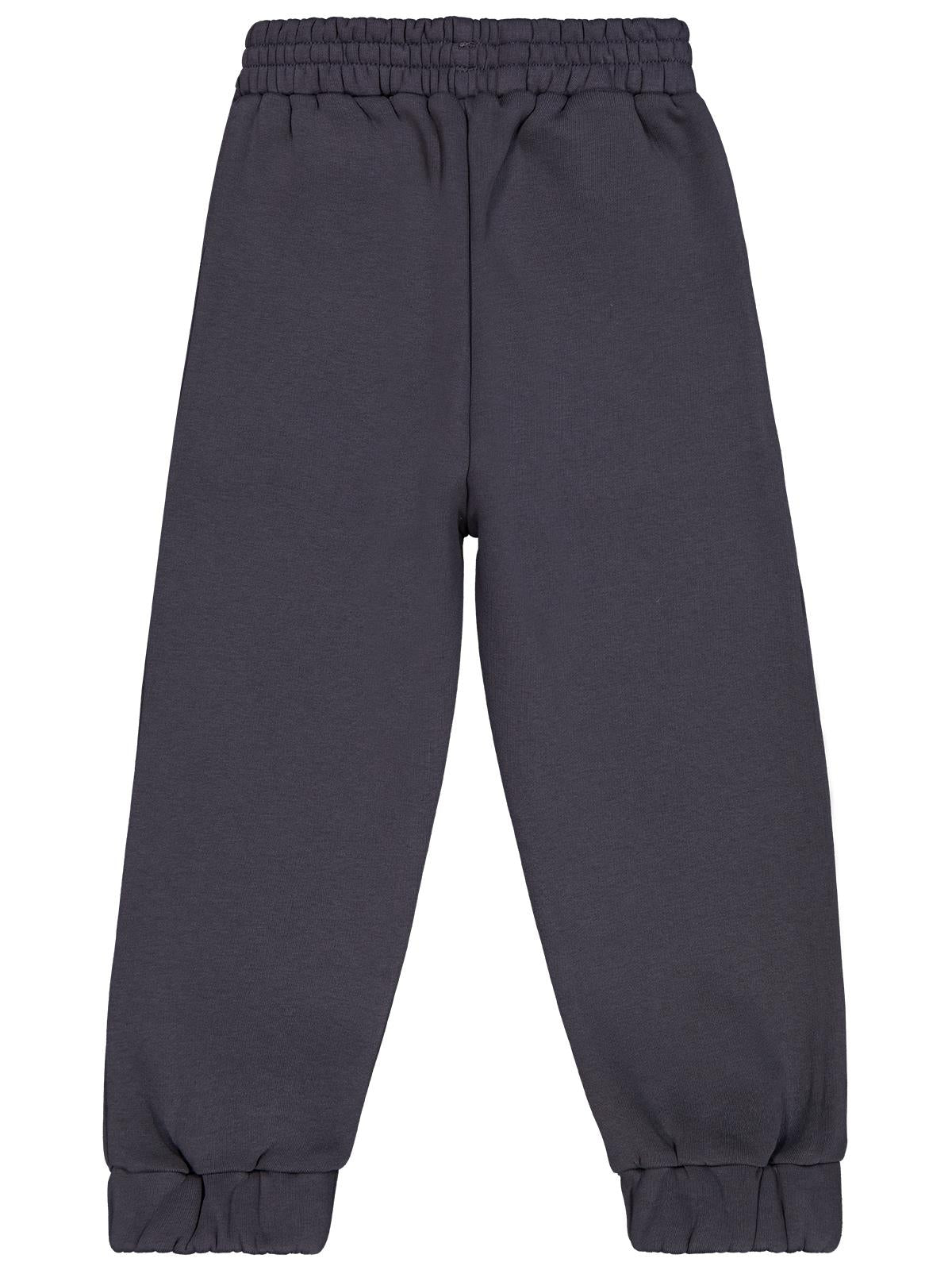 Civil Boys Yıldız Baskılı Süs Bağcıklı 6-9 Yaş Eşofman Altı - Gri