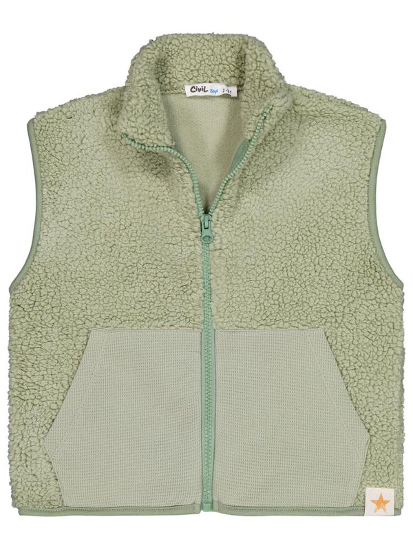 Civil Boys Yıldız Nakışlı 2-5 Yaş Yelek - Haki