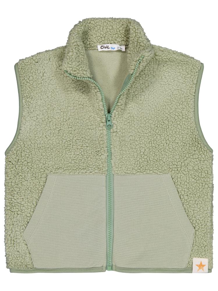 Civil Boys Yıldız Nakışlı 2-5 Yaş Yelek - Haki