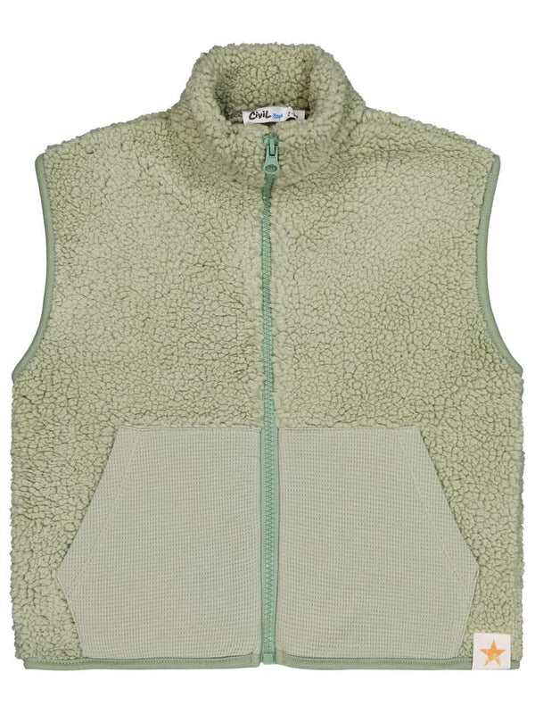 Civil Boys Yıldız Nakışlı 2-5 Yaş Yelek - Haki