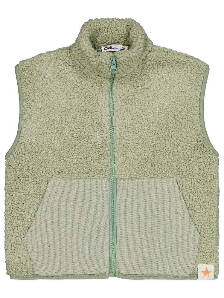 Civil Boys Yıldız Nakışlı 2-5 Yaş Yelek - Haki