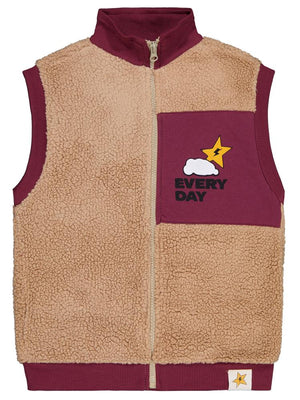 Civil Boys Every Day Baskılı 6-9 Yaş Yelek - Bordo