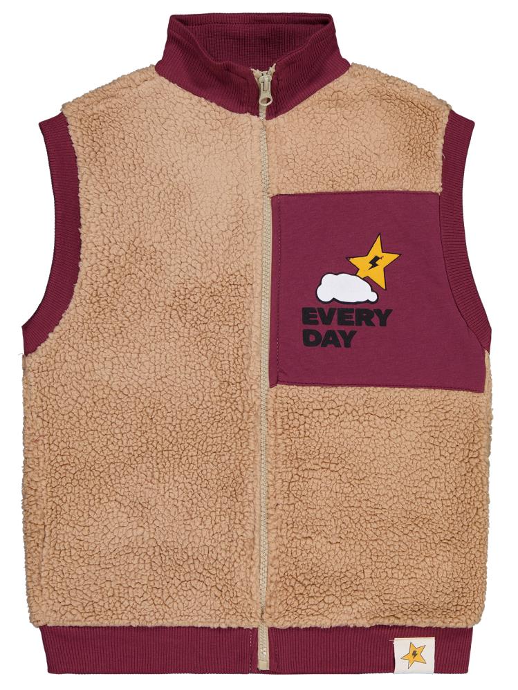 Civil Boys Every Day Baskılı 6-9 Yaş Yelek - Bordo