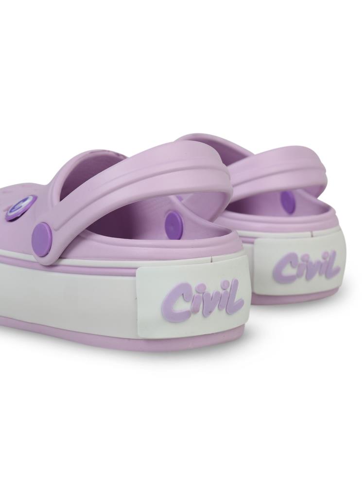 Civil Girls Sargılı  31-35 Numara Terlik - Lila