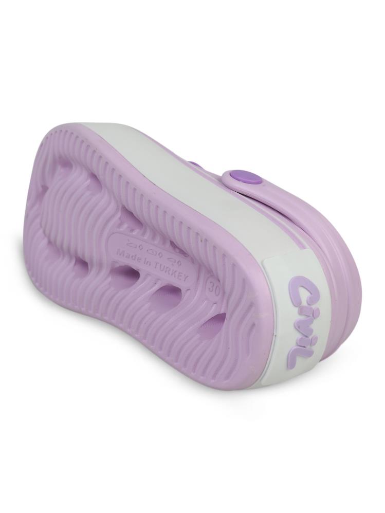 Civil Girls Sargılı  31-35 Numara Terlik - Lila