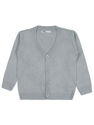 Civil Boys Basic Triko 2-5 Yaş Hırka - Gri