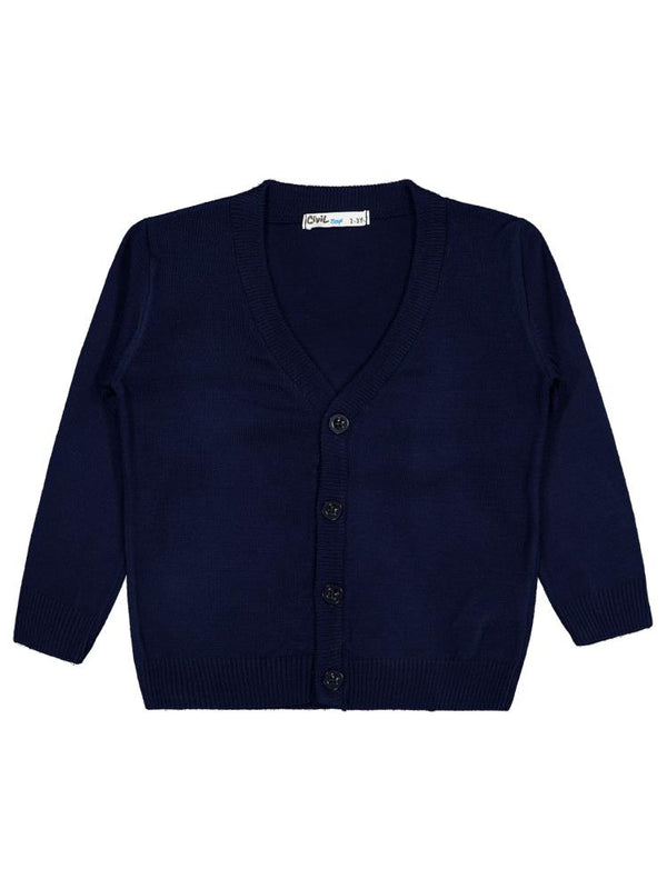 Civil Boys Basic Triko 2-5 Yaş Hırka - Lacivert