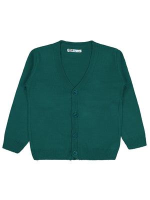 Civil Boys Basic Triko 2-5 Yaş Hırka - Yeşil