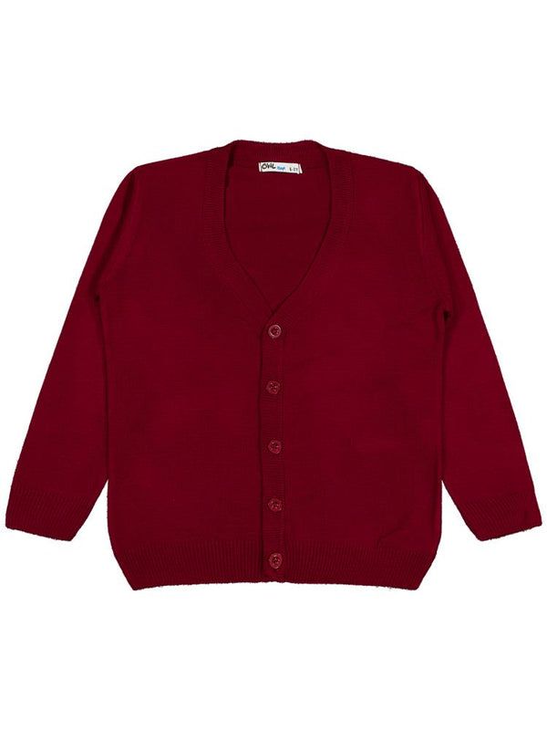 Civil Boys Basic Triko 6-9 Yaş Hırka - Bordo