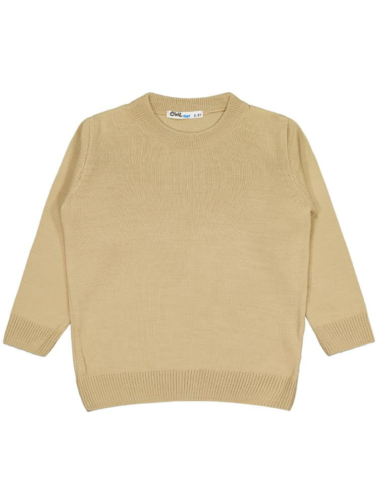 Civil Boys Basic 2-5 Yaş Kazak - Kahverengi