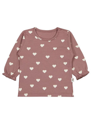 Civil Baby Kalp Baskılı 6-18 Ay Sweatshirt - Kahverengi
