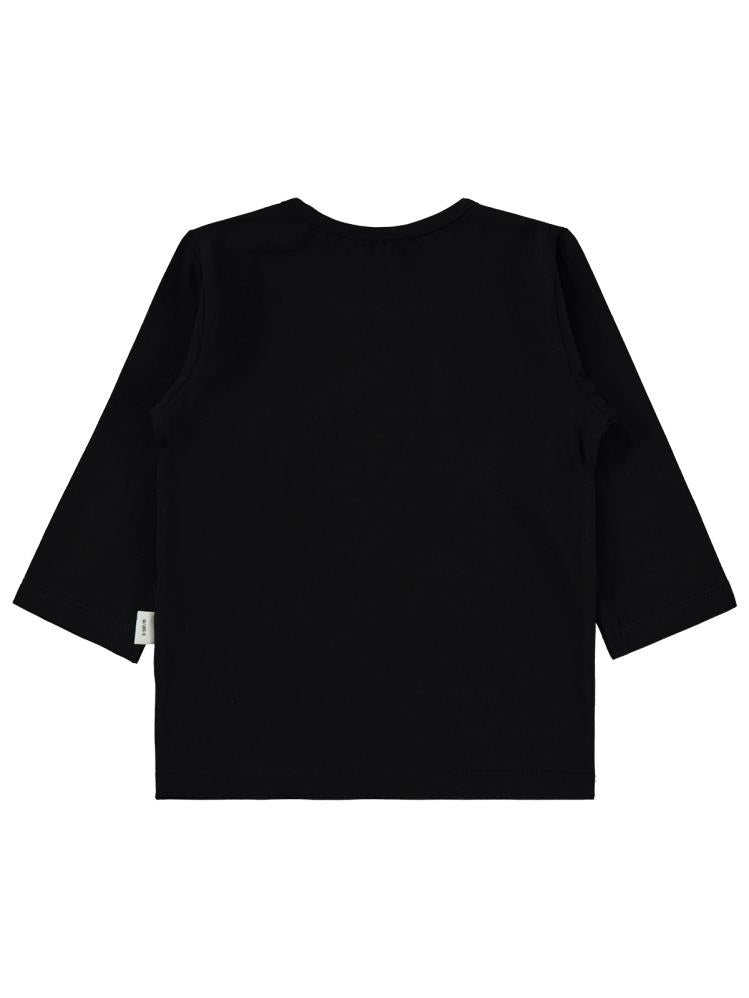 Cvl-56 Civil Baby Taç Kalp Baskılı 6-18 Ay Sweatshirt - Siyah