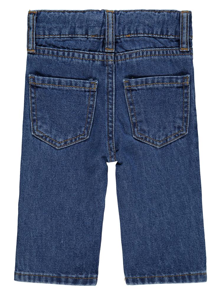 Civil Baby Dinazor Nakış Straight 6-18 Ay Pantolon - Mavi