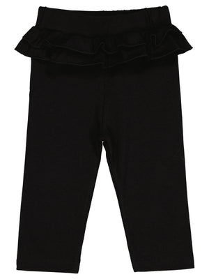 Civil Baby Fırfırlı 6-18 Ay Tayt - Siyah